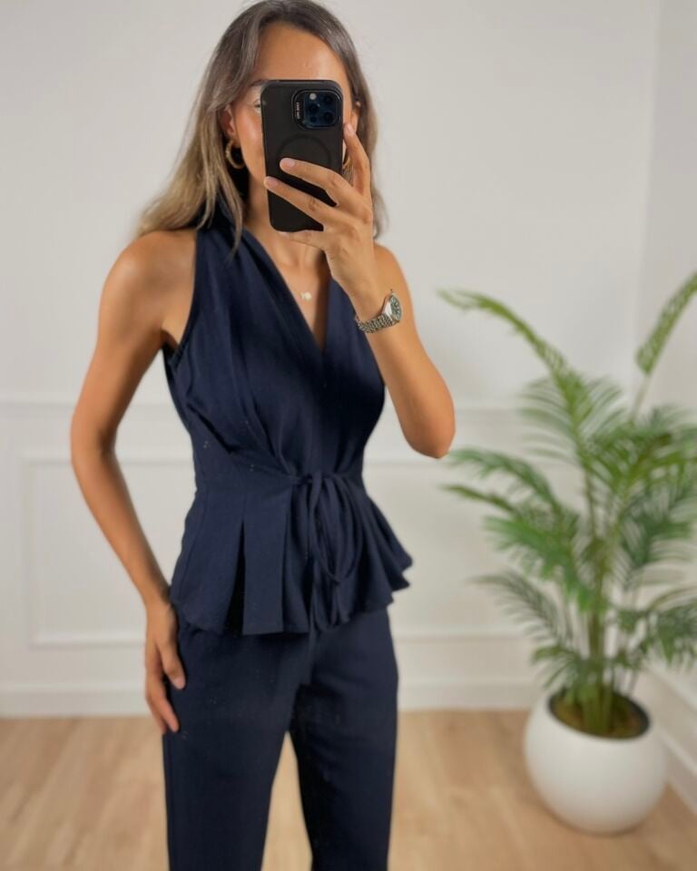 Amalfi Lacivert Premium Keten Takım