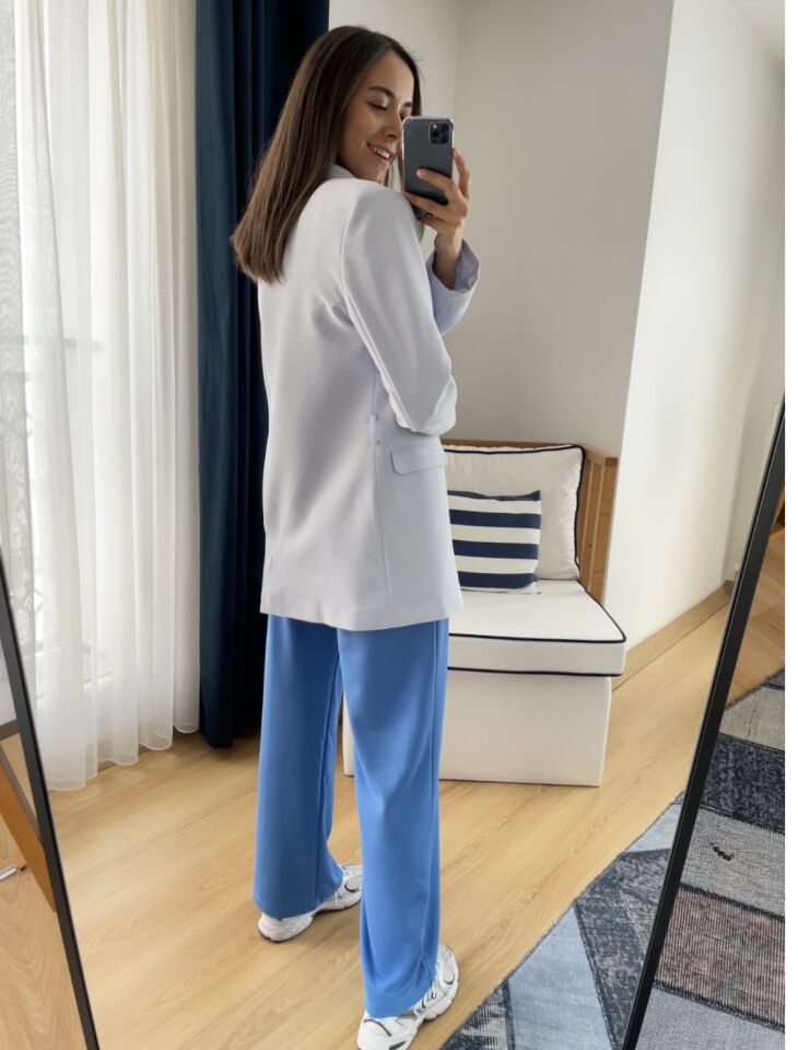 Elin Bebe Mavi Na-Kd Kuşaklı Ceket