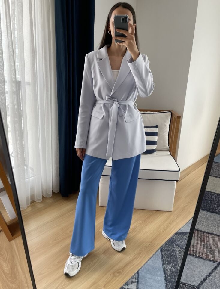 Elin Bebe Mavi Na-Kd Kuşaklı Ceket