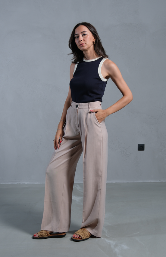 Aveline Taş Premium Yüksek Bel Pantolon