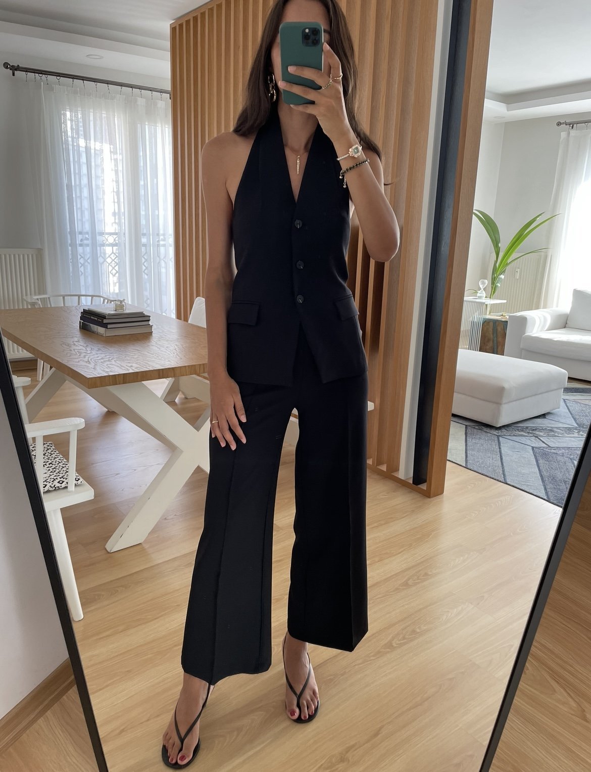 Siyah Premium Yelek Pantolon Takım