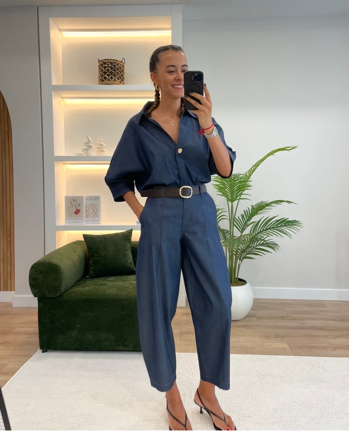 Twin Indigo Premium Gömlek Pantolon Takım