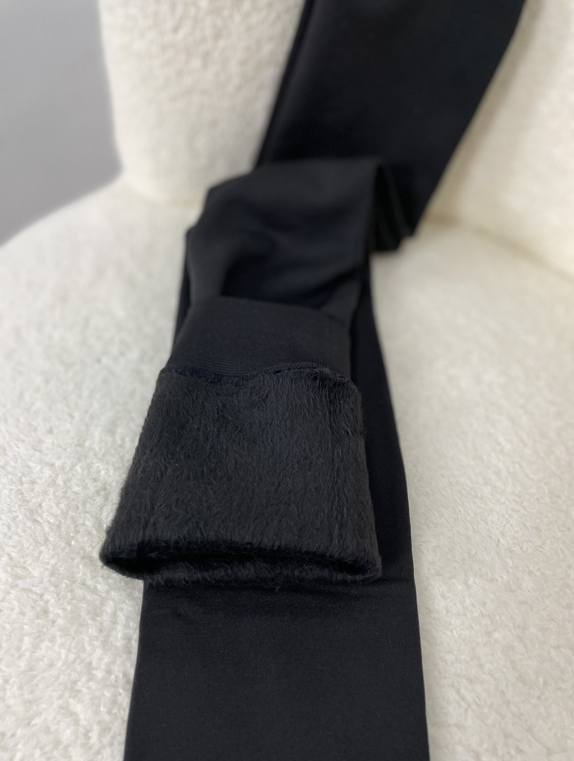 Siyah Peluşlu İç Tayt