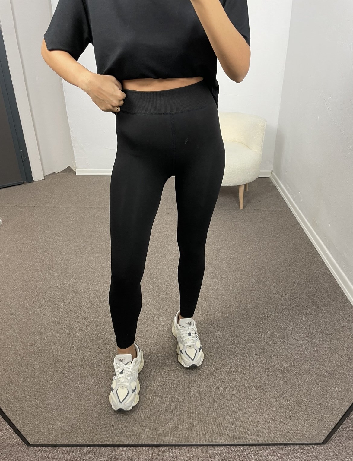 Calina Siyah Peluşlu İç Tayt