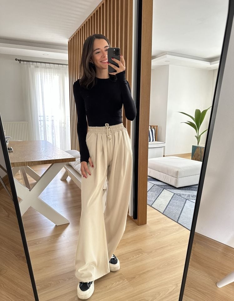 Elenya Siyah MS Uzun Kollu Basic Tişört