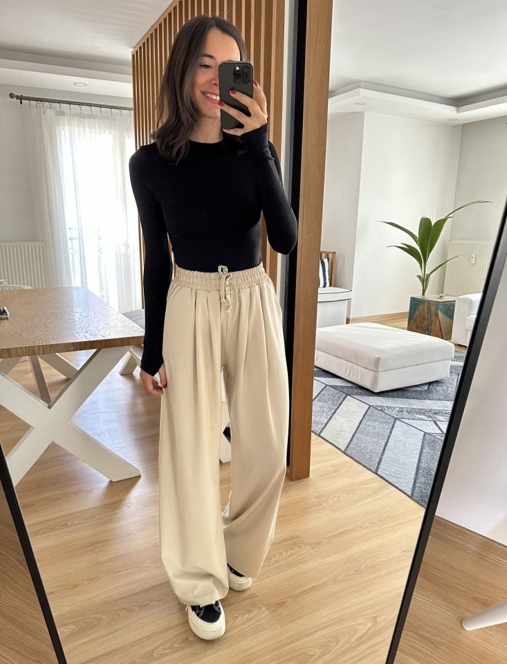 Elenya Siyah MS Uzun Kollu Basic Tişört