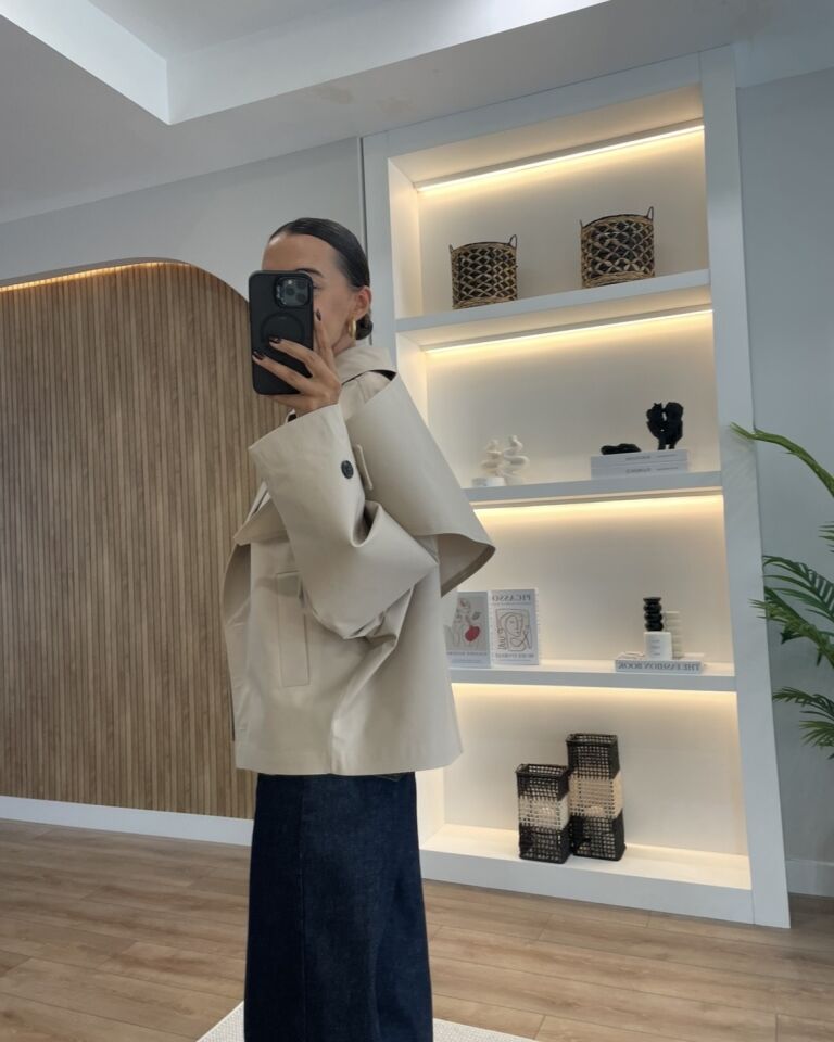 Savoy Taş Ultra Premium Kısa Trençkot