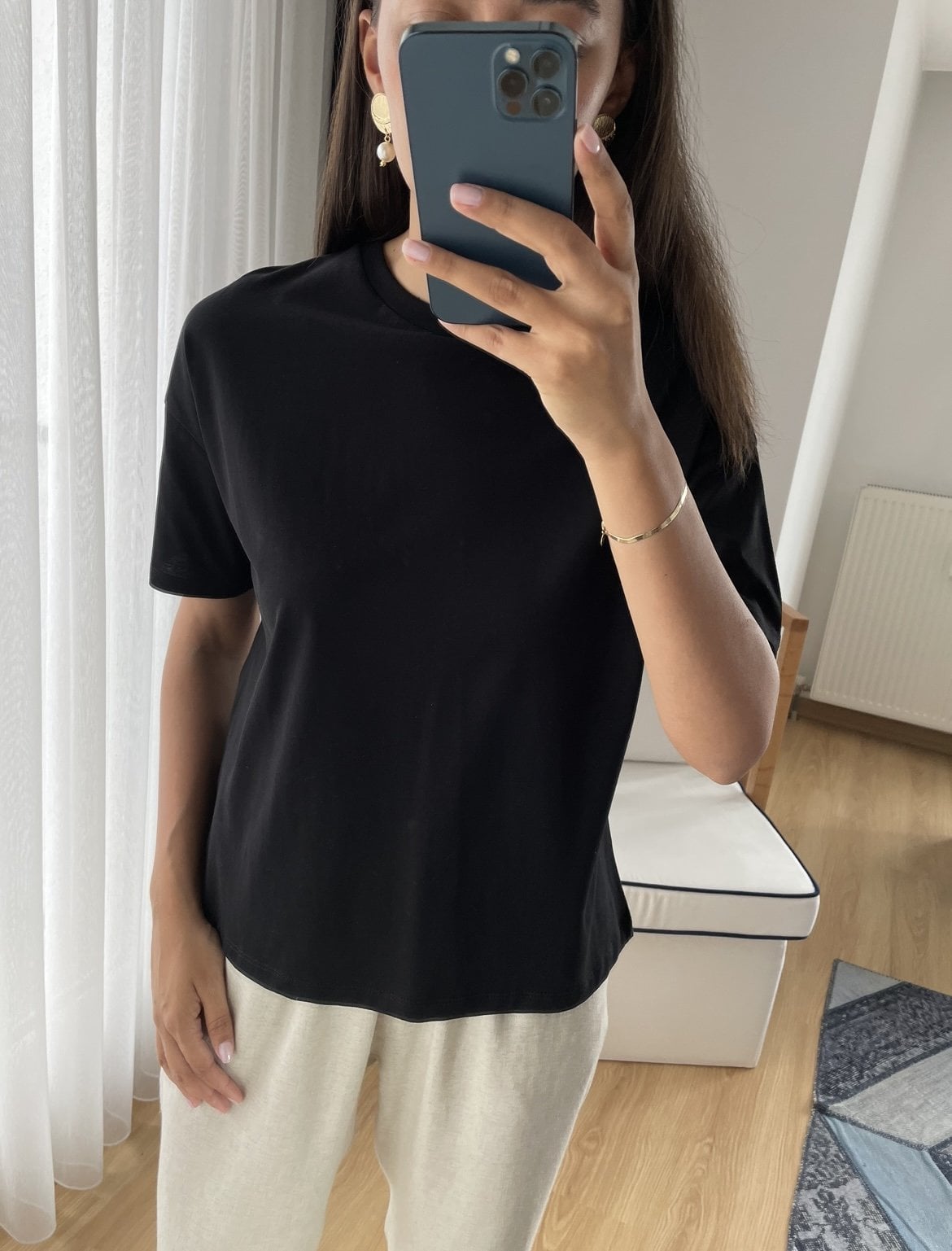 Sorela Siyah Dlv Basic Tişört