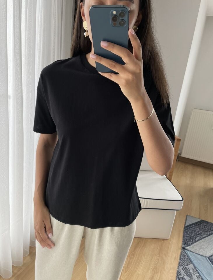 Sorela Siyah Dlv Basic Tişört