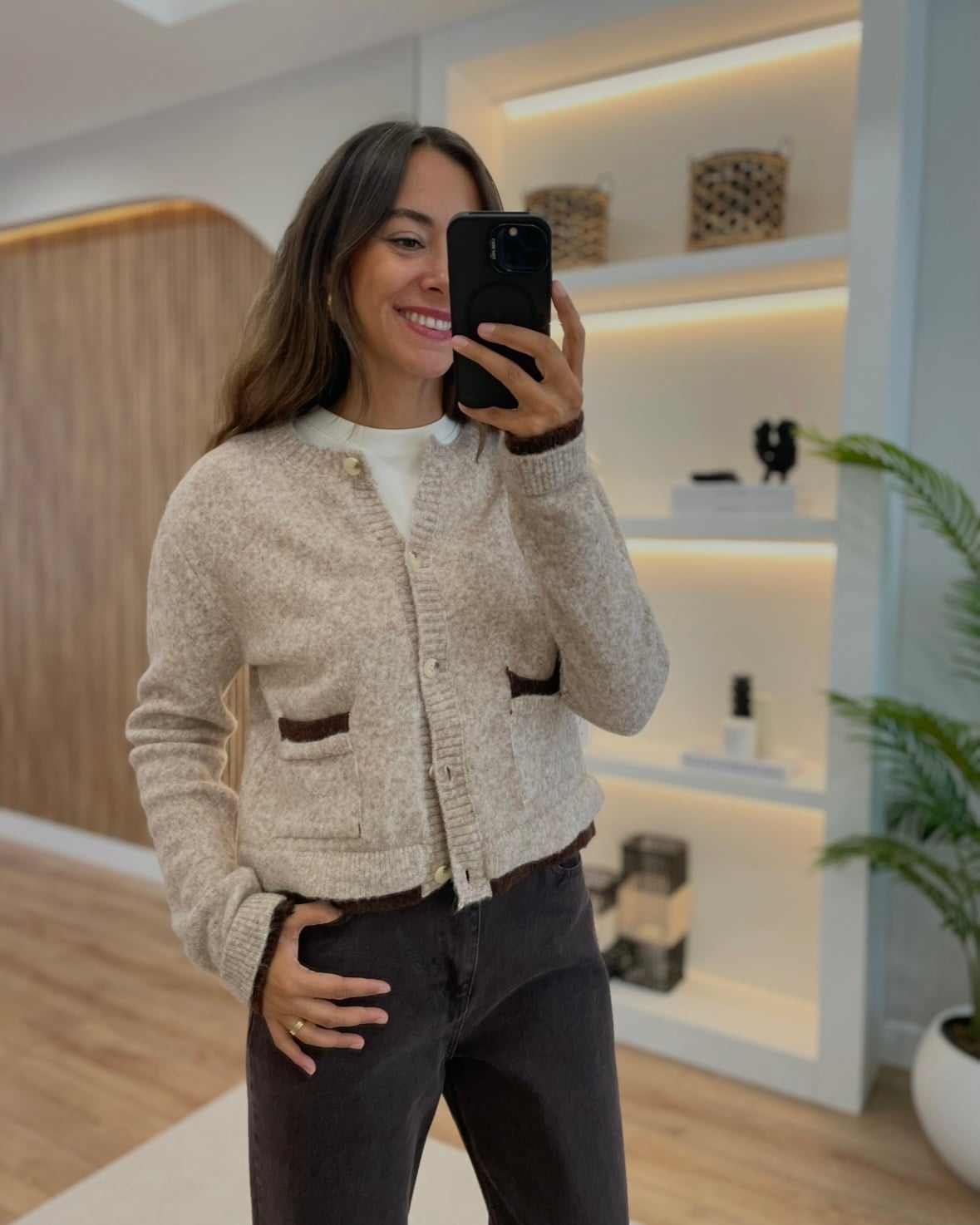Muse Açık Vizon Hırka