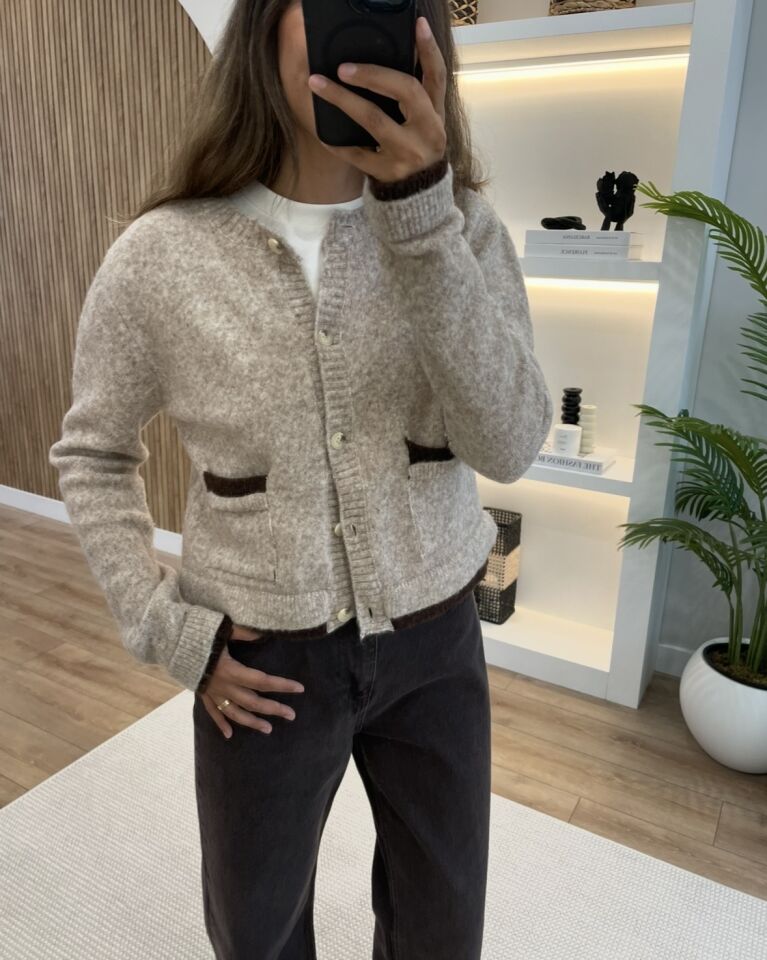 Muse Açık Vizon Hırka