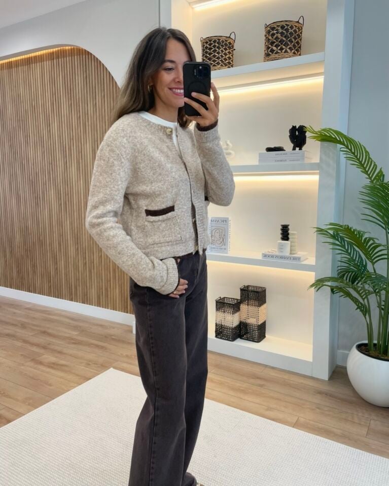 Muse Açık Vizon Hırka