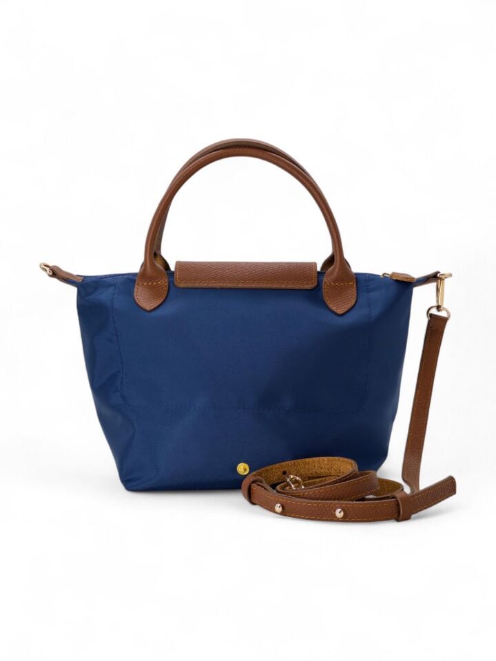 Lacivert Uzes Askılı Çanta