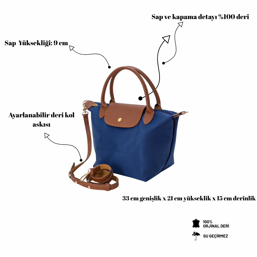 Uzes Lacivert  Askılı Çanta