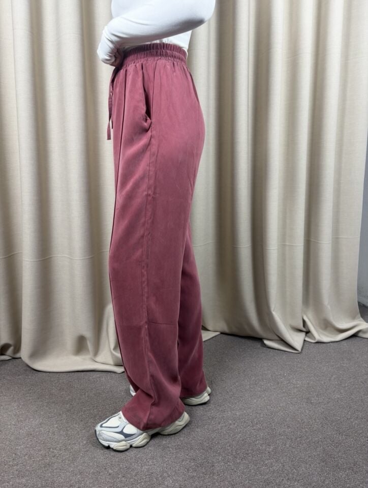 Lorin Nar Çiçeği Önü Dikişli Modal Pantolon